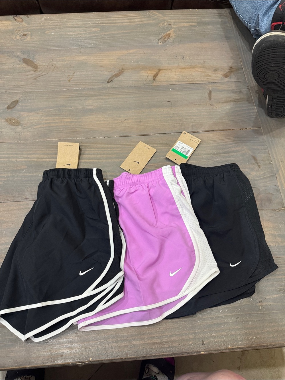 Brand New with Tags Girl’s Nike Running Shorts Size XL Black